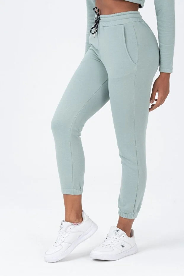 PUNKY CAT Kadın Yüksek Bel, Jogger, Cepli Eşofman Altı - EA001-P