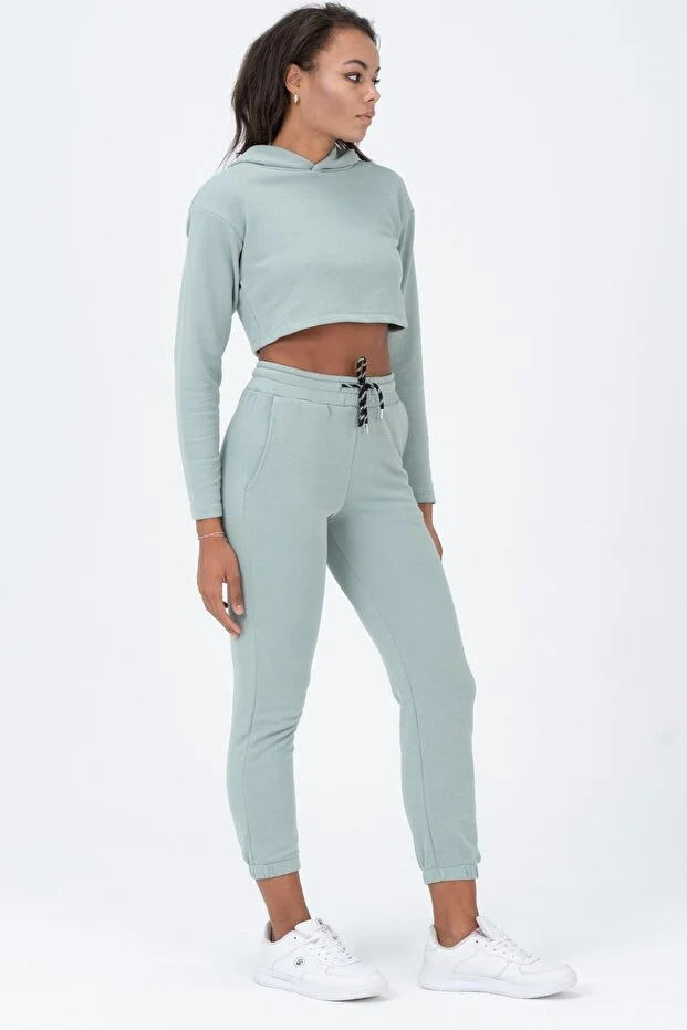PUNKY CAT Kadın Yüksek Bel, Jogger, Cepli Eşofman Altı - EA001-P
