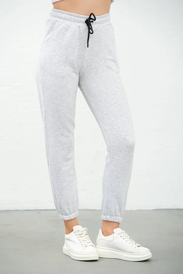 PUNKY CAT Kadın Yüksek Bel, Jogger, Cepli Eşofman Altı - EA001-P