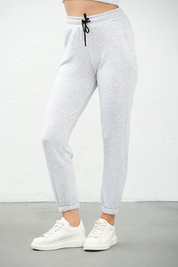 PUNKY CAT Kadın Yüksek Bel, Jogger, Cepli Eşofman Altı - EA001-P