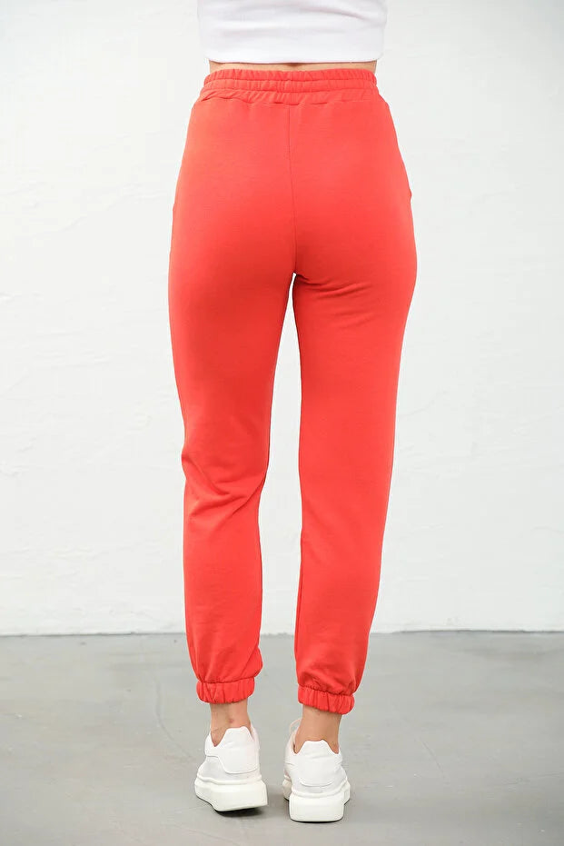 PUNKY CAT Kadın Yüksek Bel, Jogger, Cepli Eşofman Altı - EA001-P