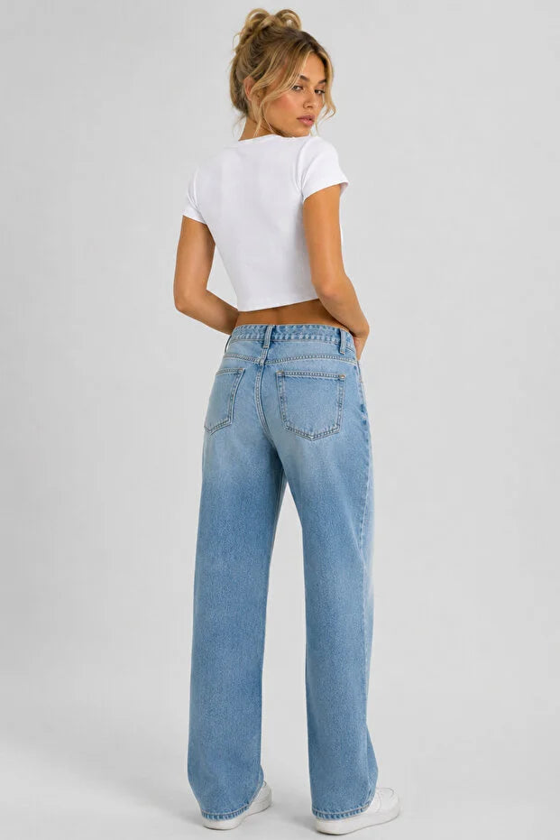 PUNKY CAT Kadın Bisiklet Yaka Kısa Kollu Crop Basic Bluz - TS001